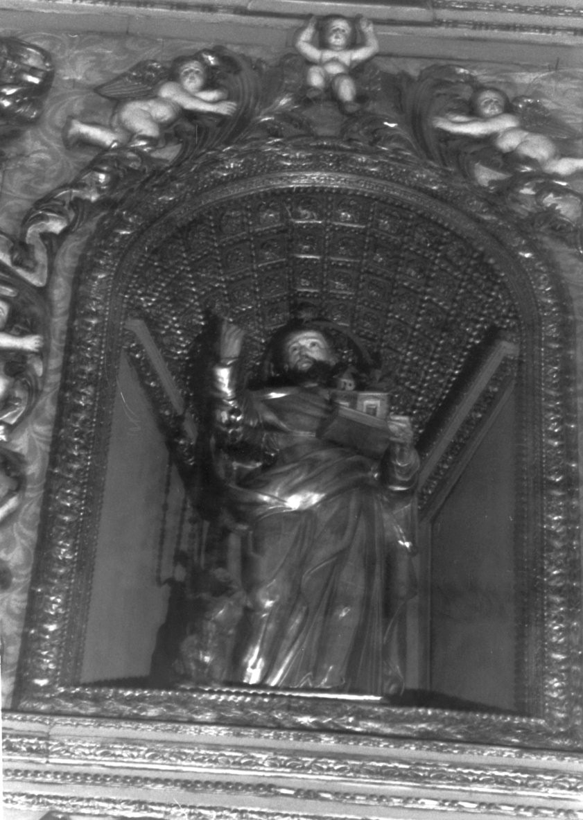San Domenico (scultura) - ambito sardo (sec. XVII)