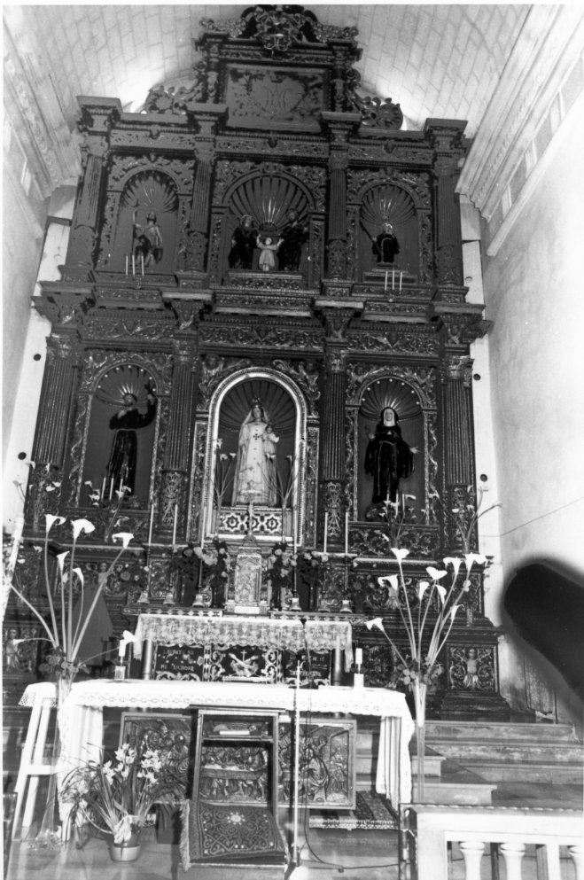 altare maggiore - bottega sardo-iberica (sec. XVII)