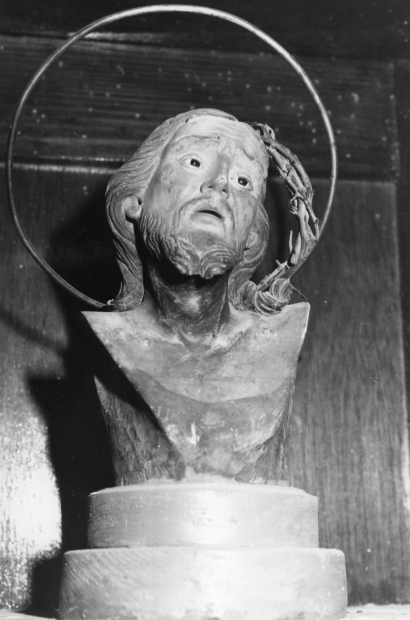 Cristo coronato di spine (scultura) - bottega napoletana (fine/ inizio secc. XVII/ XVIII)