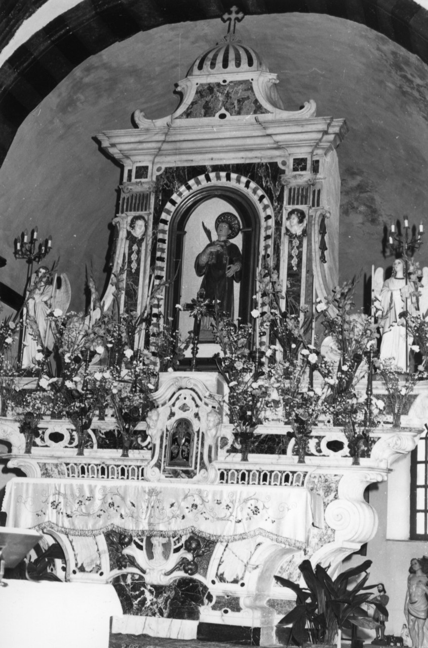altare maggiore - bottega ligure, bottega sarda (sec. XVIII)