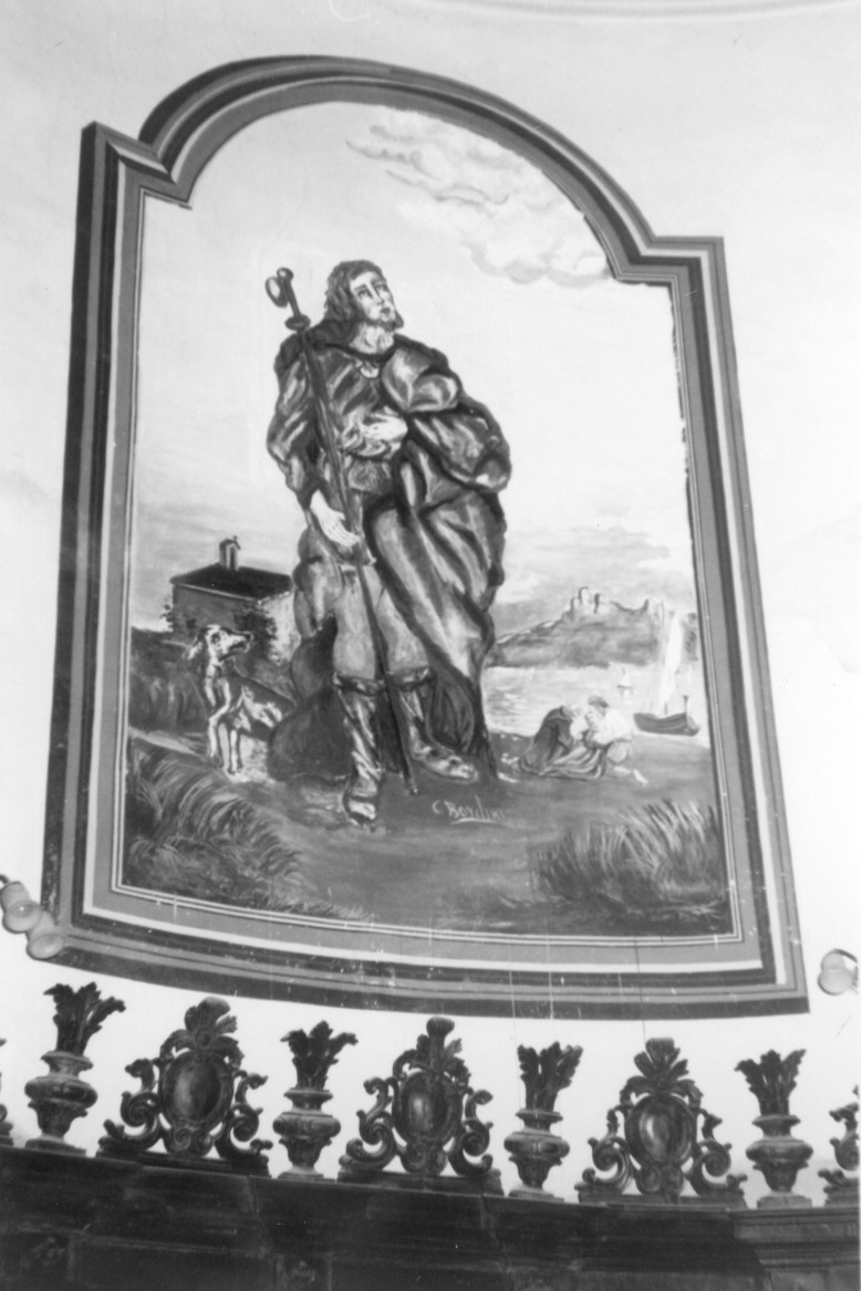 San Rocco (dipinto) di Scherer Emilio (sec. XIX)