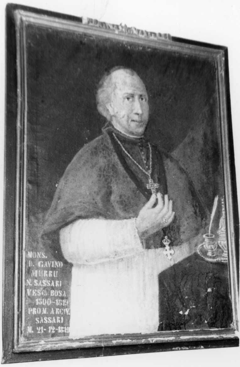 ritratto di Monsignor Gavino Murru (dipinto) - ambito sardo (sec. XIX)