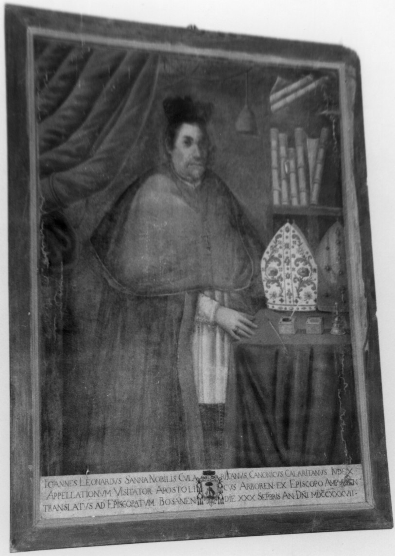 ritratto di Monsignor Leonardo Sanna (dipinto) - ambito sardo (sec. XVIII)