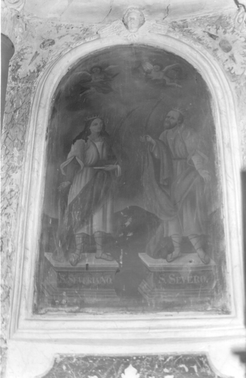San Severiano e San Severo (dipinto) - ambito sardo (fine/ inizio secc. XVIII/ XIX)