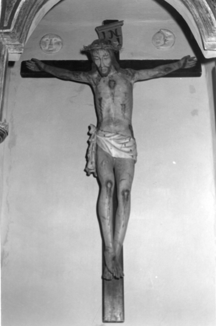 Cristo crocifisso (scultura) - bottega sarda (secc. XVII/ XVIII)