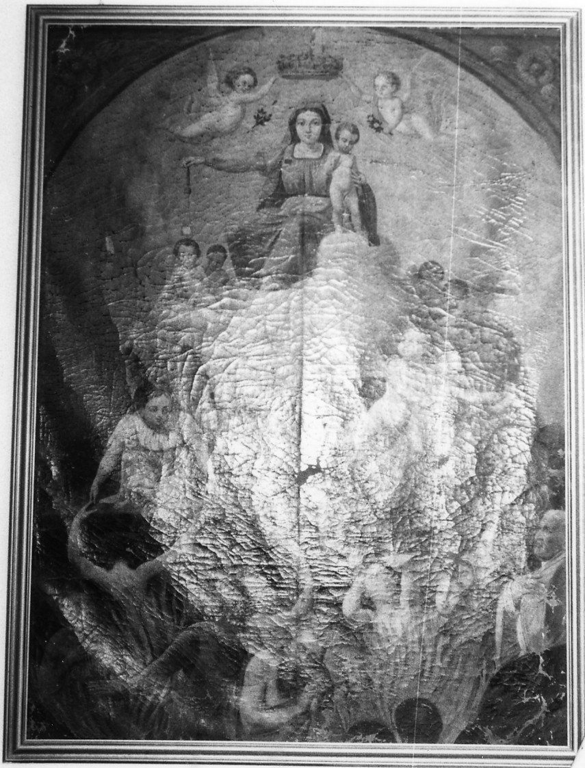 Madonna con Bambino e anime del purgatorio (dipinto) - ambito sardo (inizio sec. XIX)