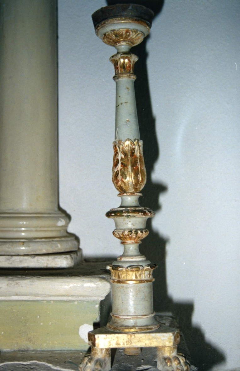 candeliere, coppia - bottega sarda (sec. XIX)