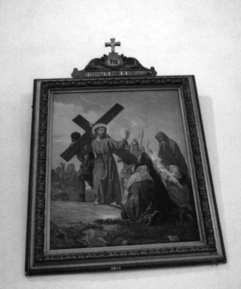 stazione VIII: Gesù consola le donne di Gerusalemme (Via Crucis) - bottega italiana (prima metà sec. XX)