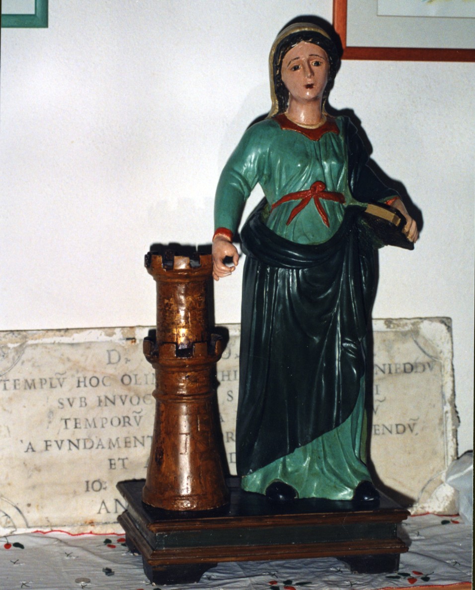 Santa Barbara (statua) - bottega sarda (sec. XIX)