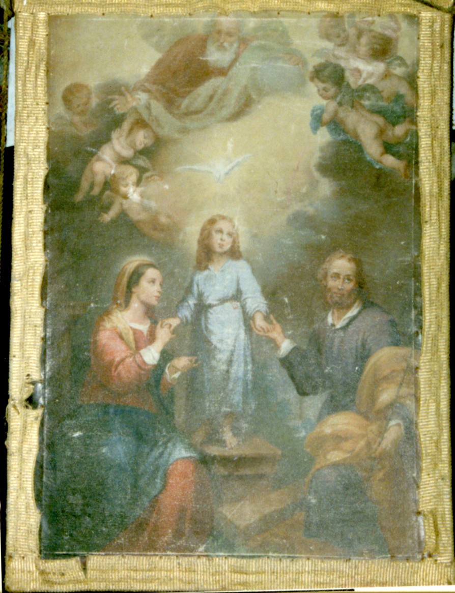 Sacra Famiglia e Trinità (stendardo processionale) - ambito sardo (fine/ inizio secc. XIX/ XX)