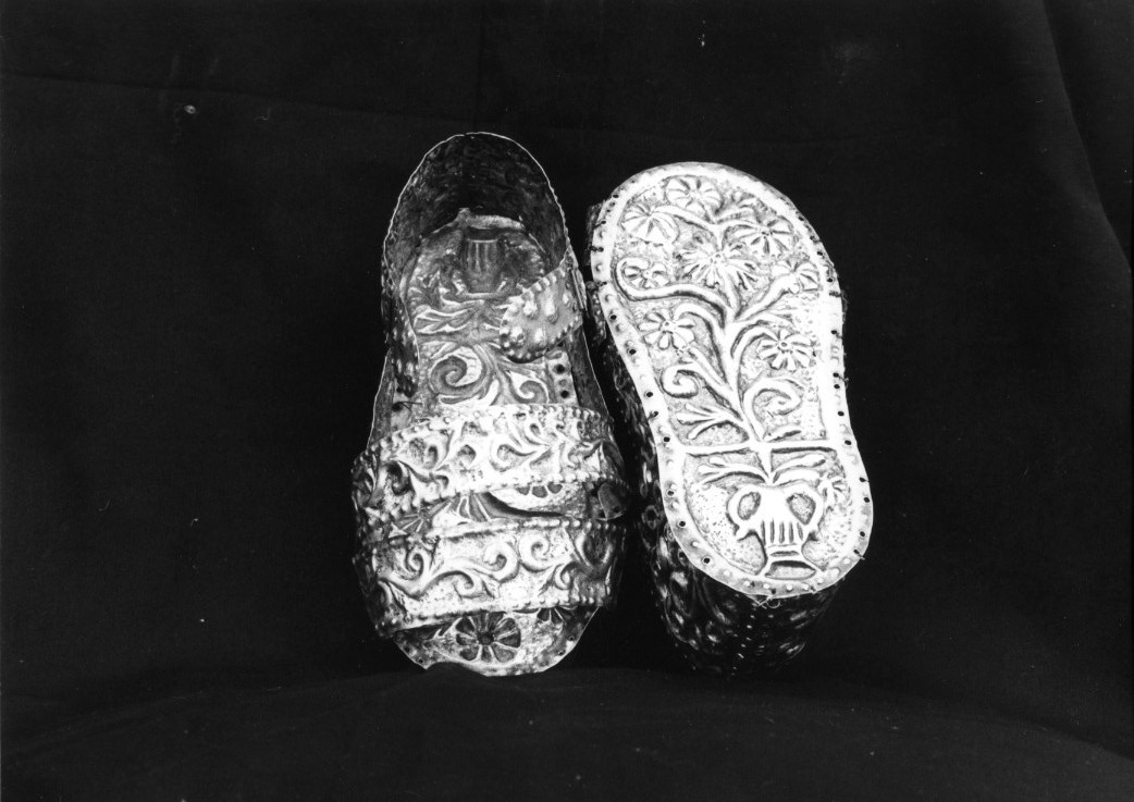 sandalo di statua, paio - bottega sarda (sec. XVII)