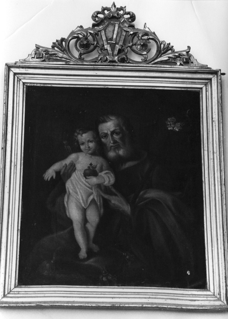 San Giuseppe e Gesù Bambino (dipinto) - ambito sardo (prima metà sec. XIX)