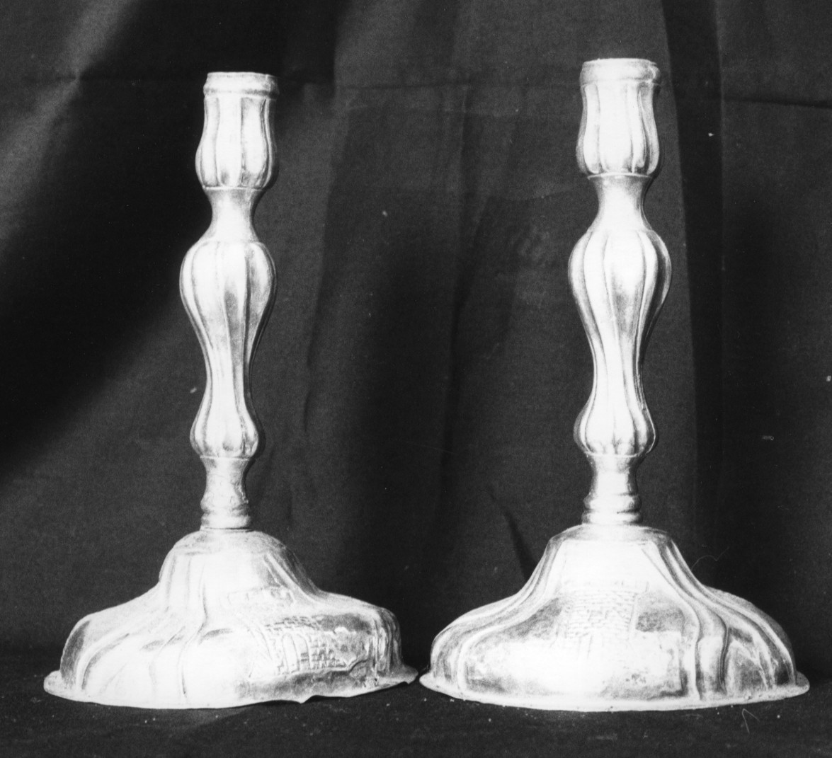 candeliere, serie - bottega sarda (sec. XVIII)