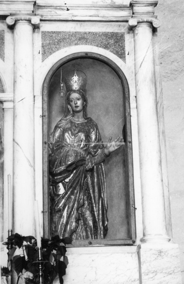 Madonna annunciata (scultura) - bottega napoletana (sec. XVII)