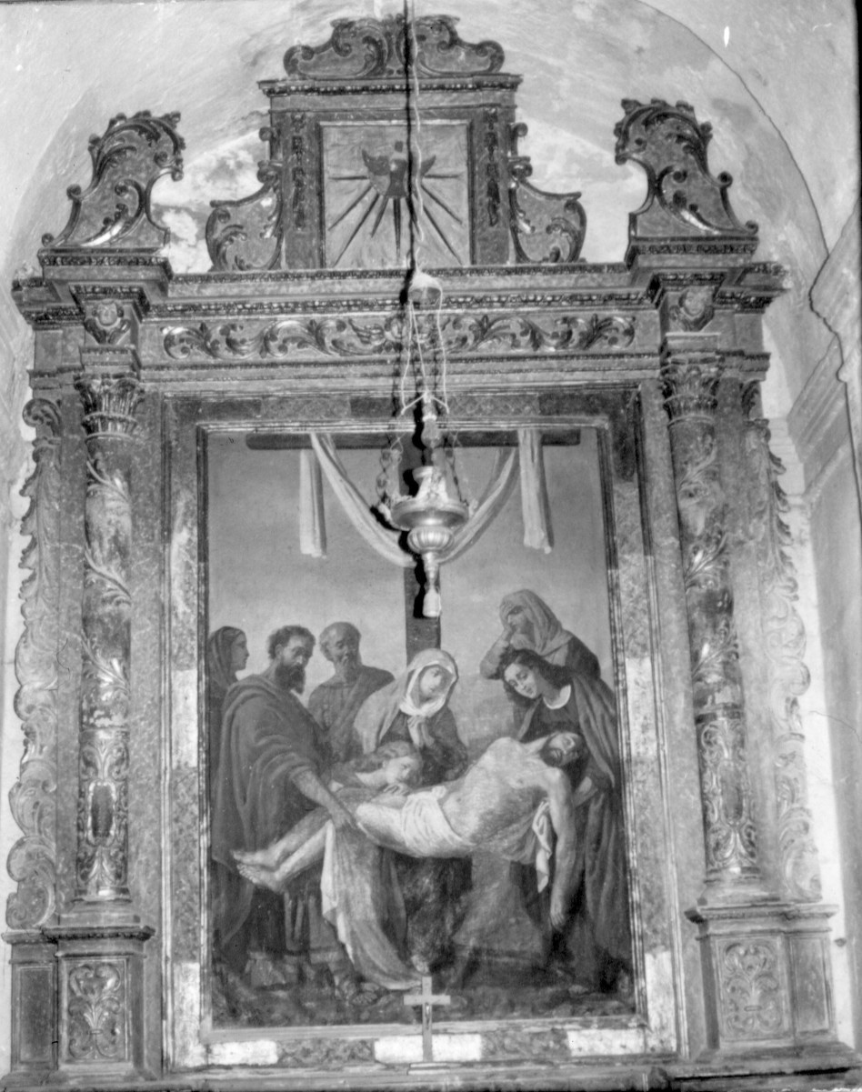 deposizione di Cristo dalla croce (altare, insieme) di Sanna Francesco, Comneno Elias (attribuito) (sec. XVIII)