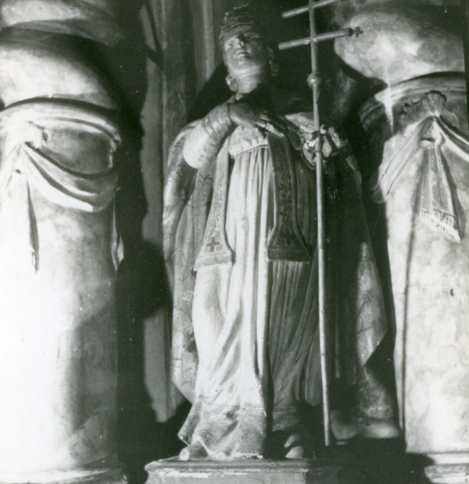 San Gregorio Magno (scultura) di Todde Antonio (sec. XIX)