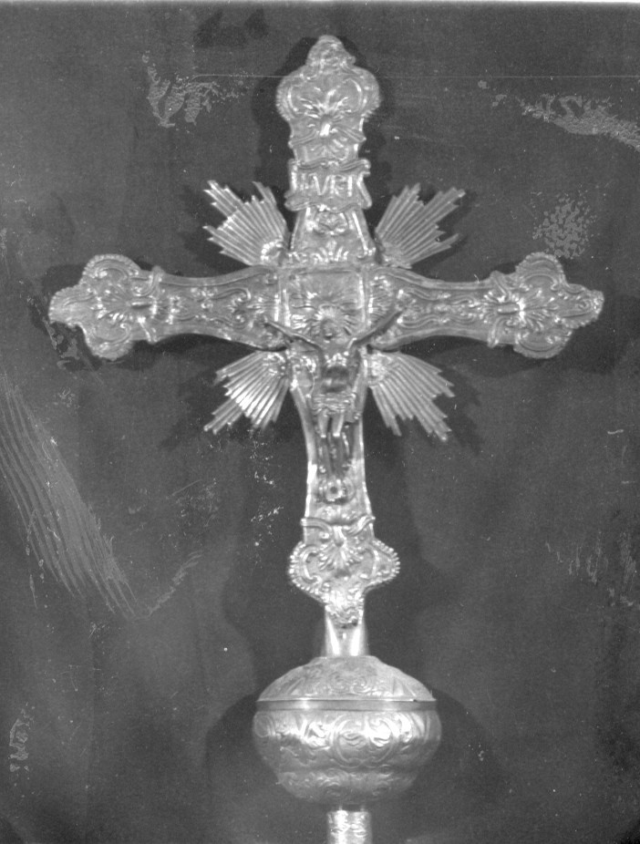 croce processionale - bottega sarda (seconda metà sec. XVIII)