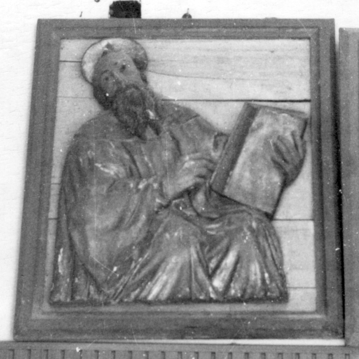 Santo Dottore della Chiesa (scultura, elemento d'insieme) - ambito sardo (sec. XVII)