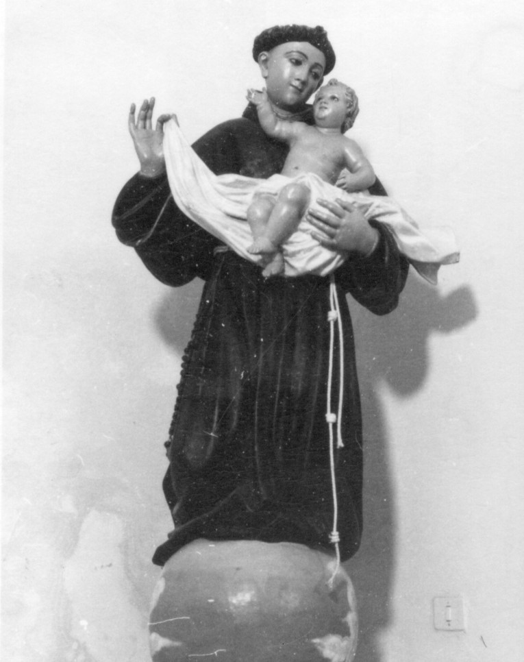 Sant'Antonio da Padova con Gesù Bambino (scultura) di Cano Antonio (sec. XIX)