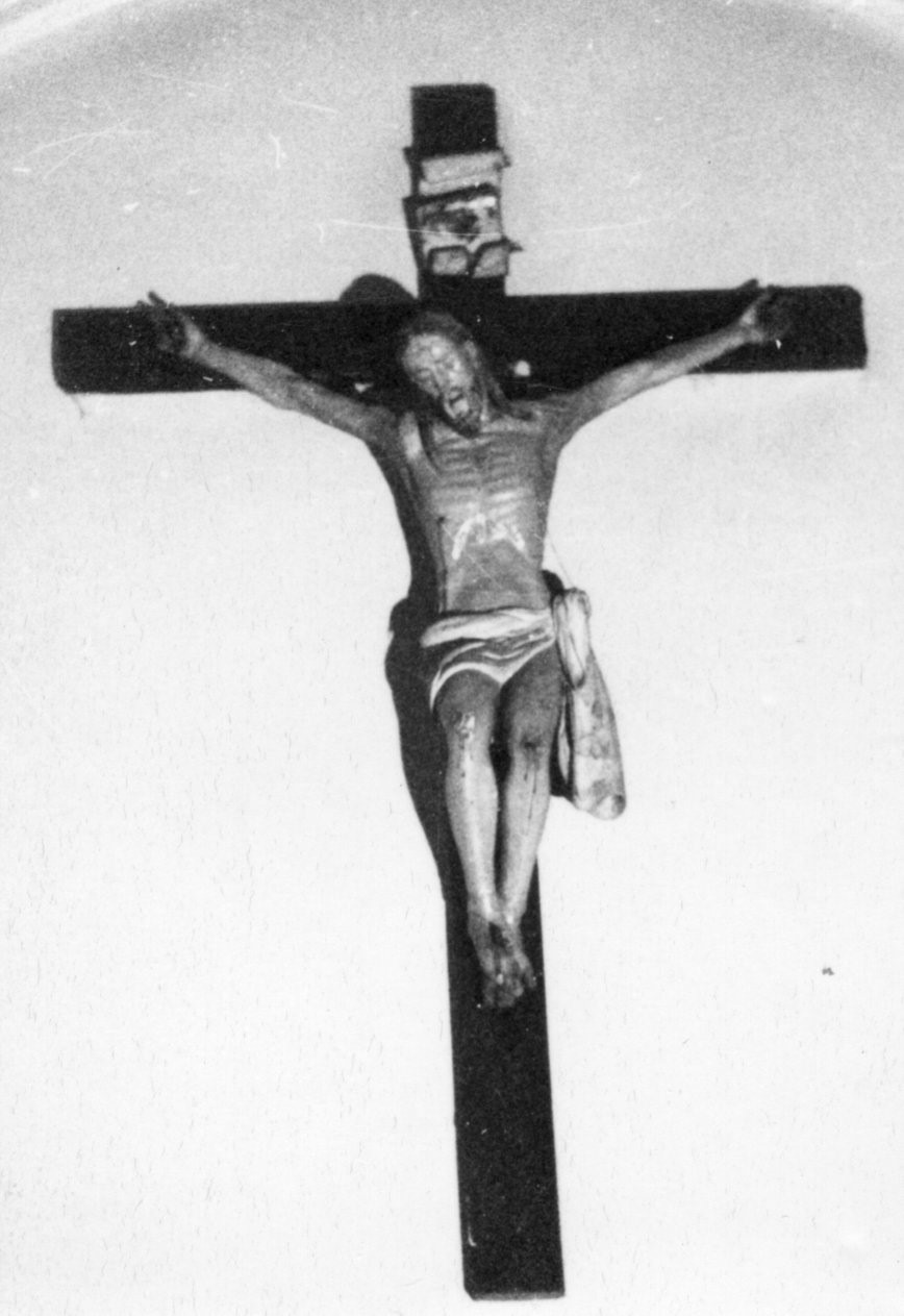 Cristo crocifisso (scultura) - bottega sarda (secc. XVI/ XVII)