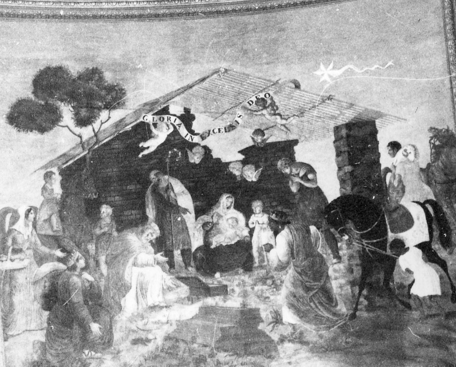 natività di Gesù (dipinto) di Bossi Pietro, Vacca Cesare (sec. XIX)