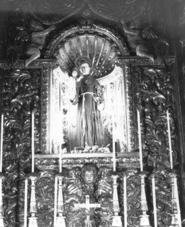 Sant'Antonio da Padova con Gesù Bambino (statua) - ambito sardo (secc. XVII/ XVIII)