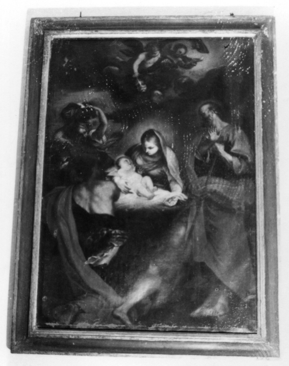 natività di Gesù (dipinto) di Maratta Carlo (cerchia) (seconda metà sec. XVII)