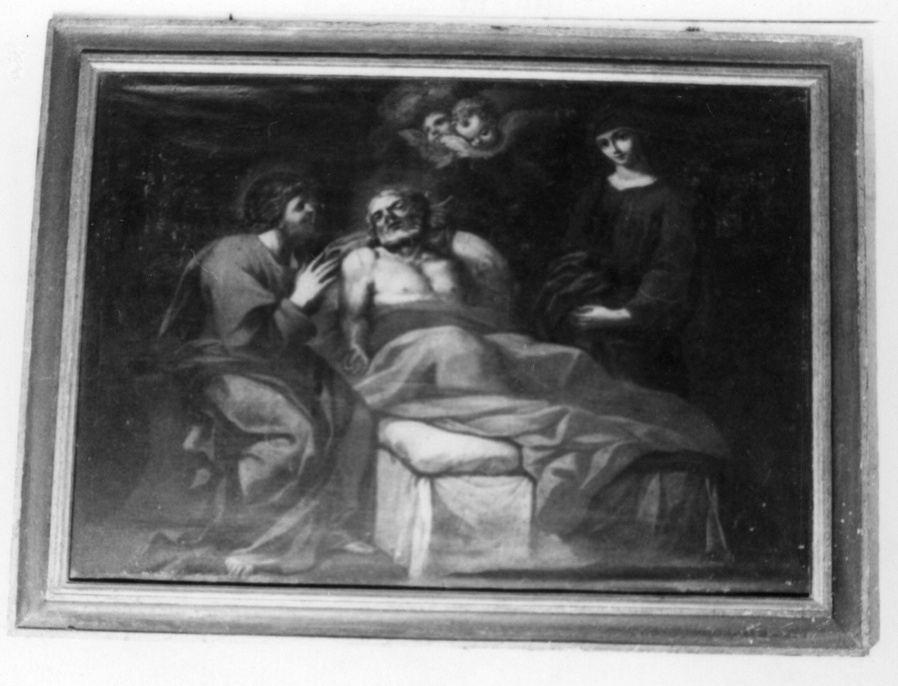 morte di San Giuseppe (dipinto) - ambito romano (fine/ inizio secc. XVII/ XVIII)