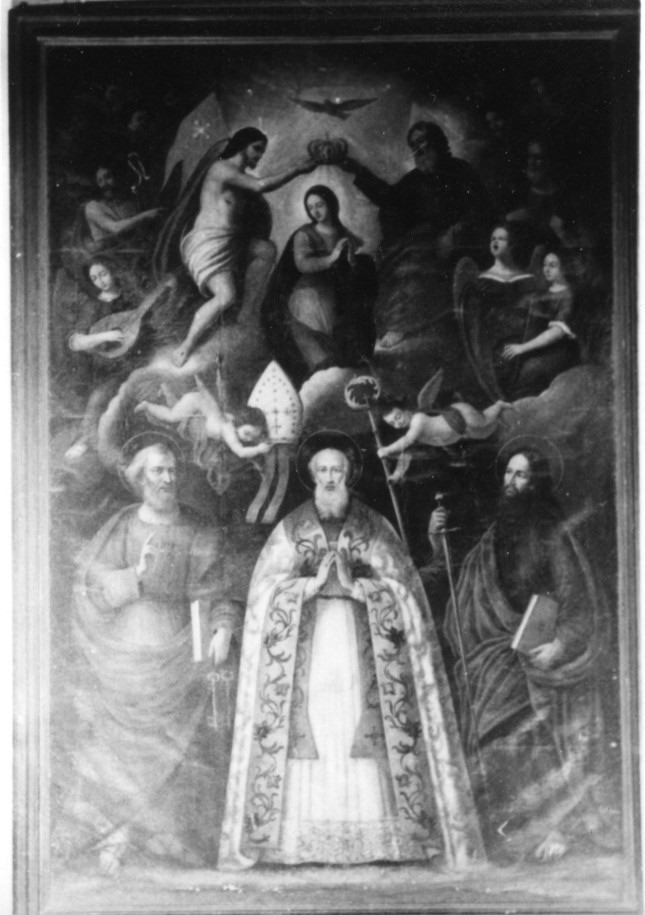 incoronazione di Maria Vergine e Santi (dipinto) - ambito italiano (seconda metà sec. XVI)