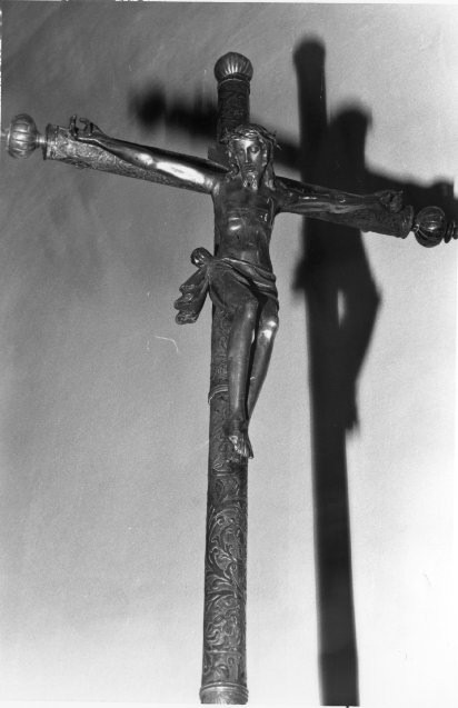 croce processionale - bottega spagnola (fine/ inizio secc. XVII/ XVIII)
