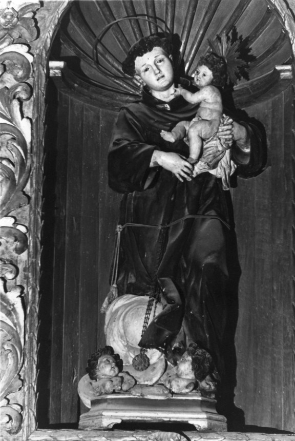 Sant'Antonio da Padova con Gesù Bambino (scultura) - bottega napoletana (sec. XVIII)