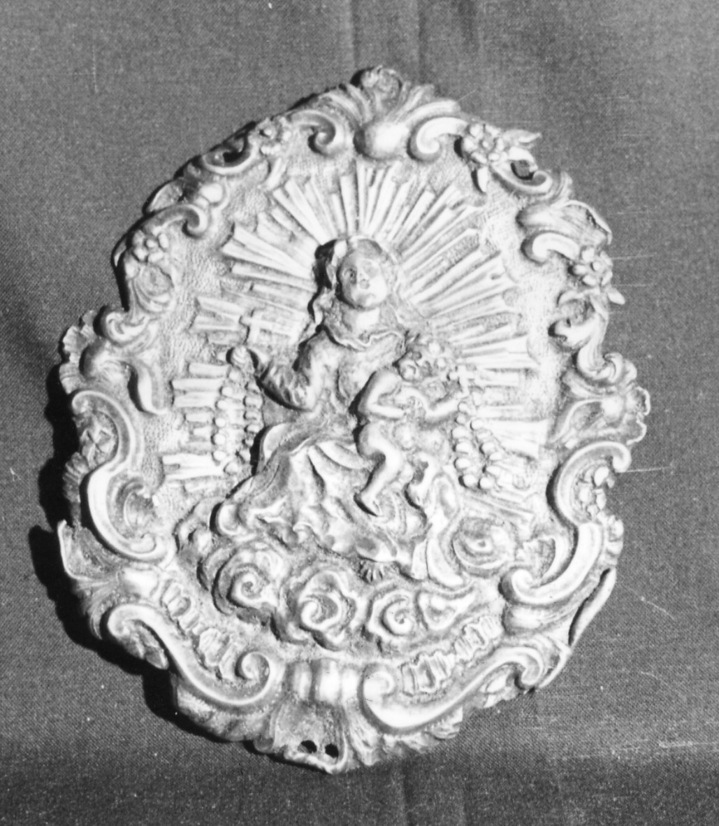 Madonna con Bambino (impronta di sigillo) - bottega sarda (sec. XVIII)