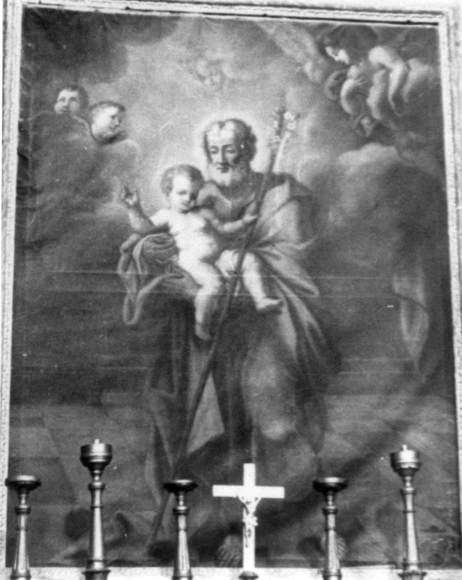 San Giuseppe e Gesù Bambino (dipinto) - ambito napoletano (sec. XVII)