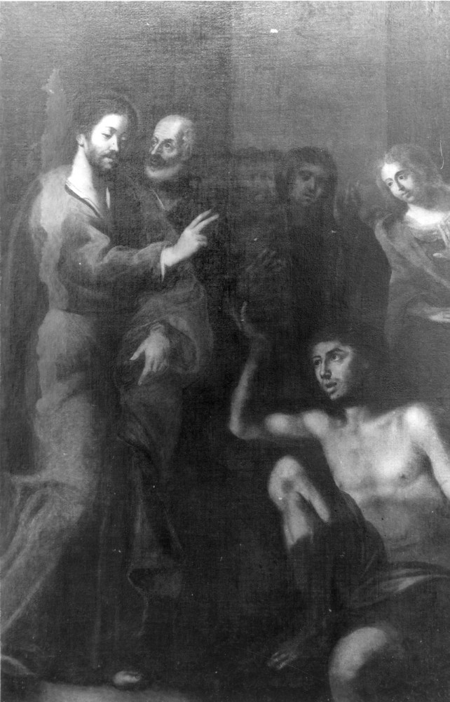 resurrezione di Lazzaro (dipinto) - ambito napoletano (sec. XVII)