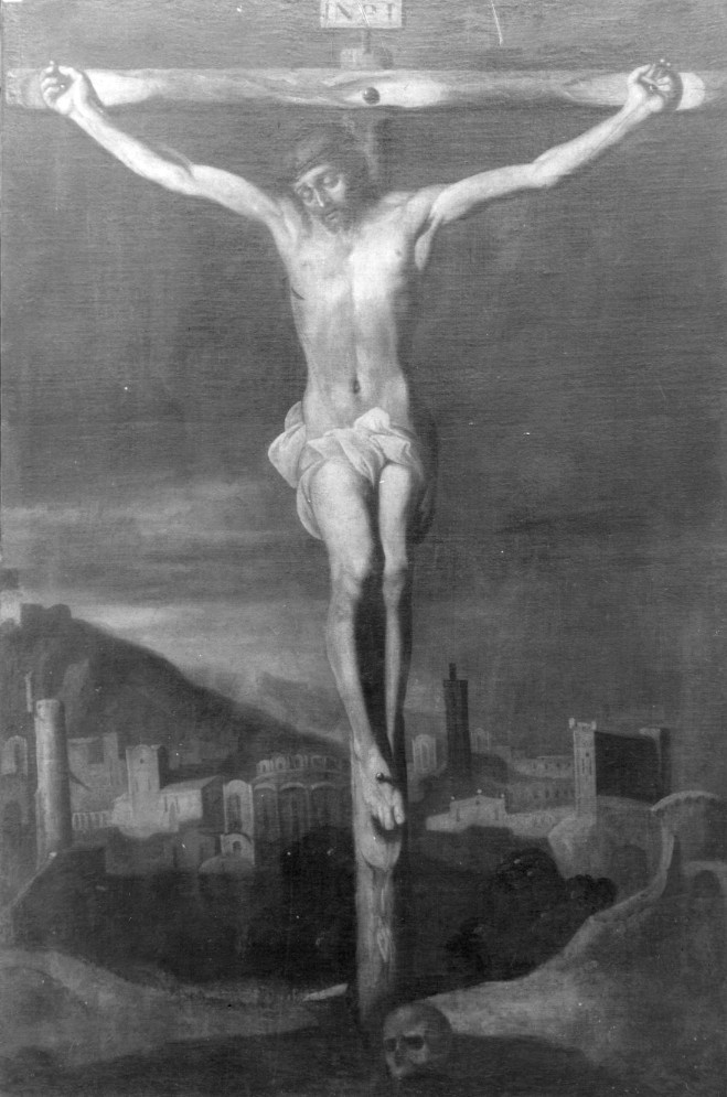 Cristo crocifisso (dipinto) - ambito napoletano (sec. XVII)