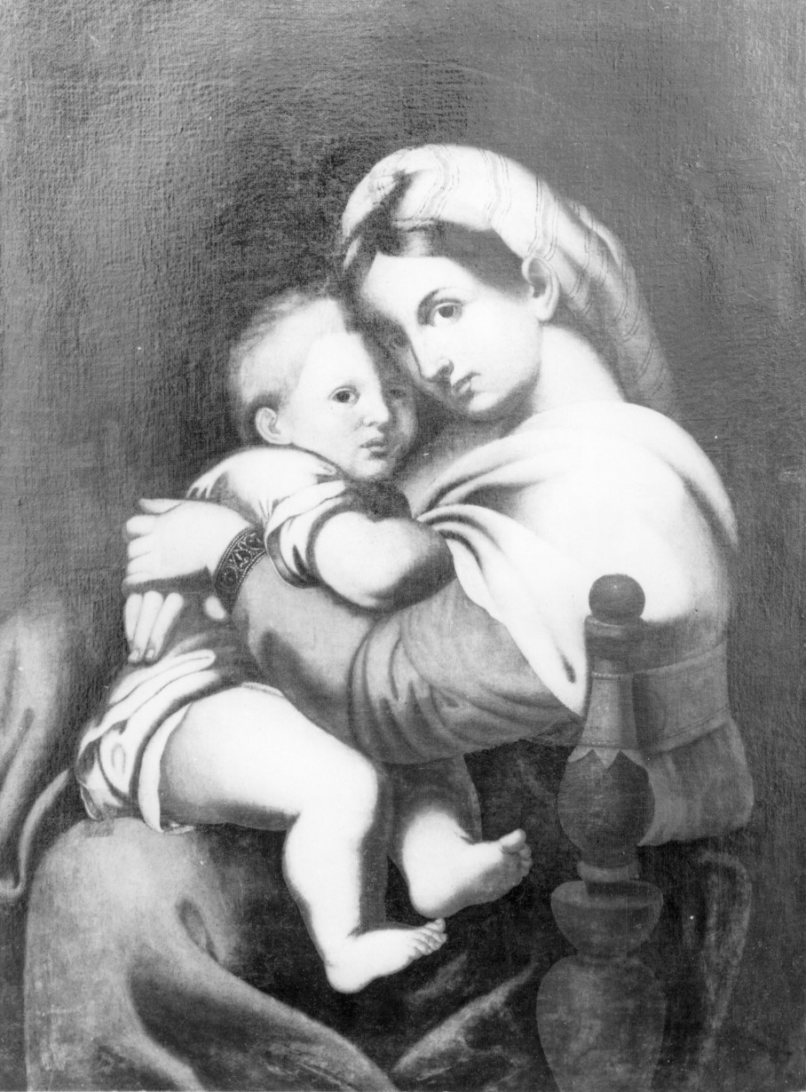 Madonna della Seggiola, Madonna con Bambino (dipinto) - ambito italiano (fine sec. XVI)