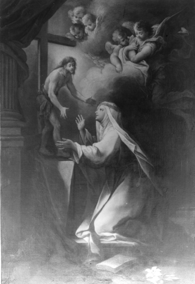 estasi di Santa Caterina da Siena (dipinto) - ambito napoletano (sec. XVII)