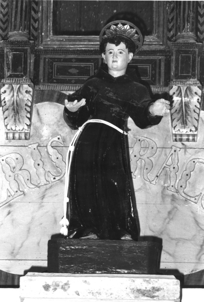 Sant'Antonio da Padova (scultura) - bottega sarda (sec. XIX)
