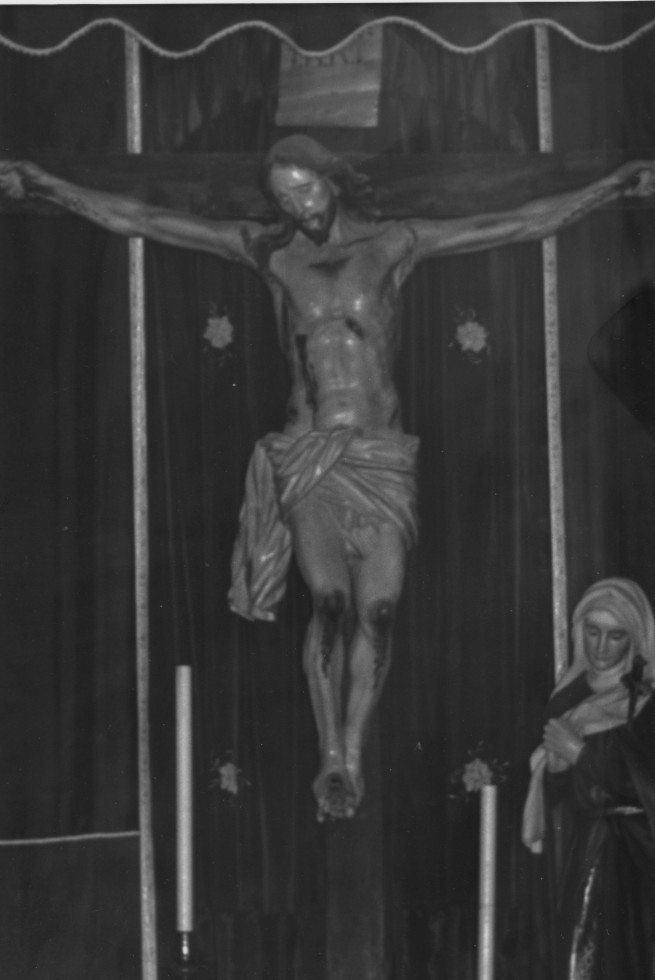 Cristo crocifisso (scultura) - bottega napoletana (seconda metà sec. XVIII)