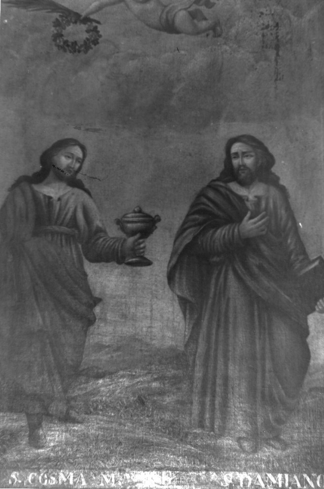San Cosma e San Damiano (dipinto) di Casabianca Antonio (sec. XIX)