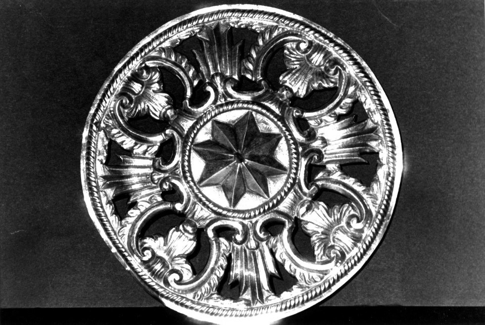 aureola di immagine sacra - bottega sarda (prima metà sec. XVIII)