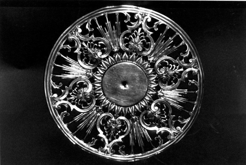 aureola di immagine sacra - bottega sarda (prima metà sec. XX)