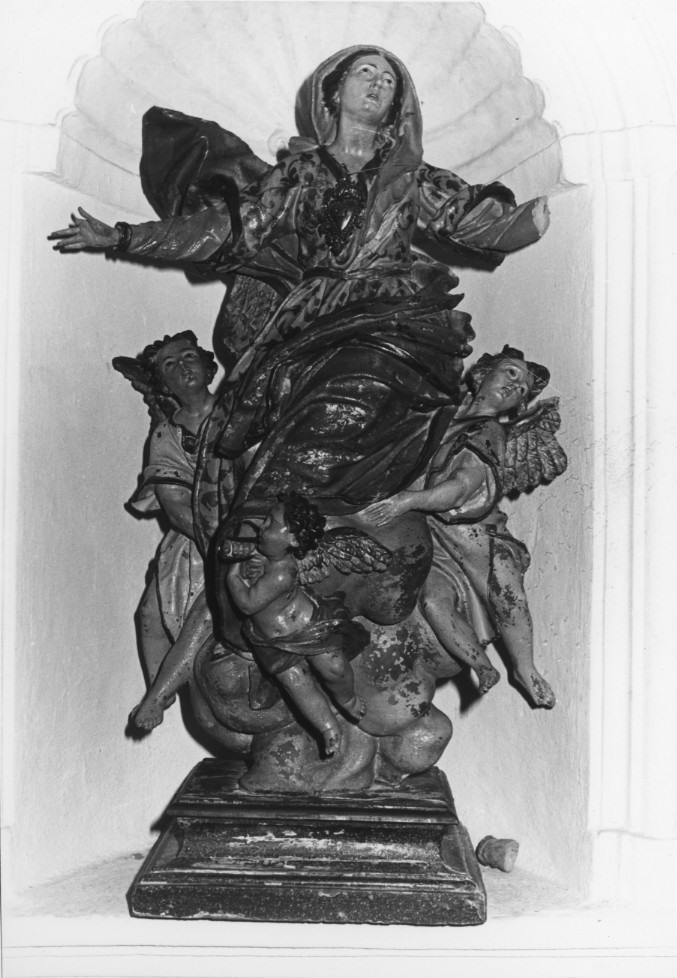 Madonna Assunta (gruppo scultoreo) - bottega napoletana (sec. XVIII)