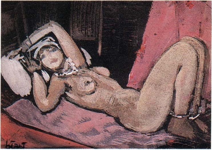 Nudo (dipinto) di Biasi Giuseppe (secondo quarto sec. XX)