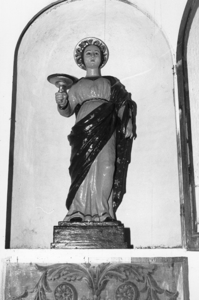 Santa Lucia (scultura) - ambito sardo (seconda metà sec. XVIII)