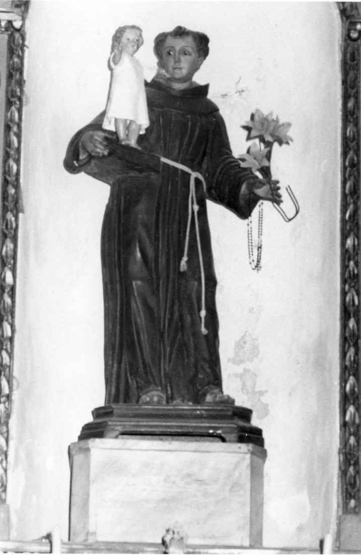 Sant'Antonia da Padova (statua) - ambito italiano (prima metà sec. XIX)