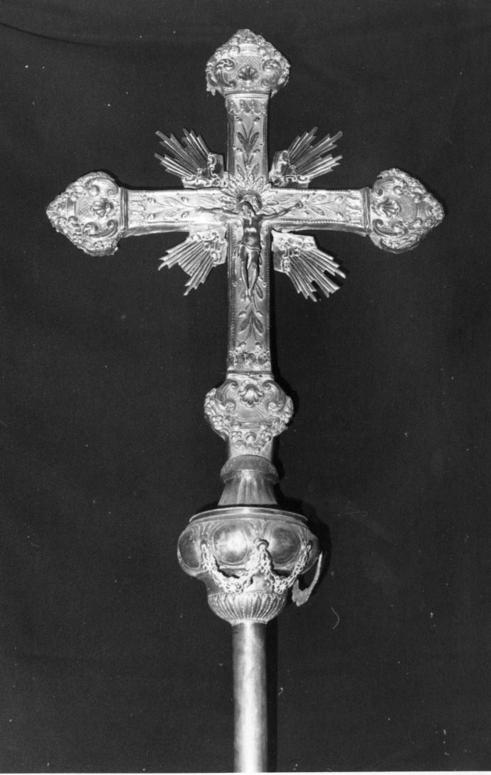 croce processionale - ambito sardo (seconda metà sec. XVIII)