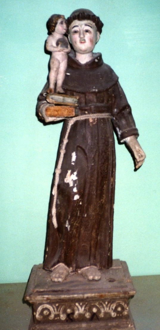 Sant'Antonio da Padova con Gesù Bambino (scultura) - ambito sardo iberico (seconda metà sec. XVII)