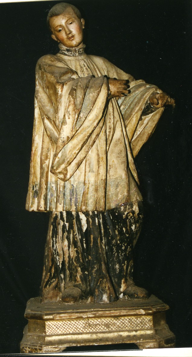 San Luigi Gonzaga (statua) - ambito sardo (seconda metà sec. XVIII)