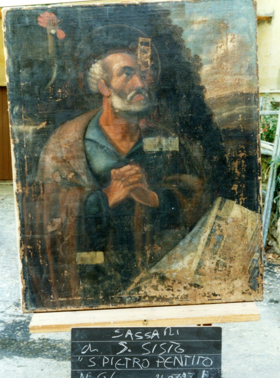 pentimento di San Pietro (dipinto) - ambito sardo (sec. XVIII)
